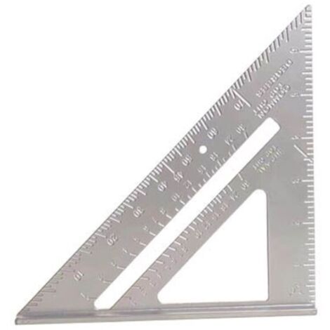 Règle carrée pour le travail du bois en alliage d'aluminium de 7 pouces, outils pour le travail du bois
