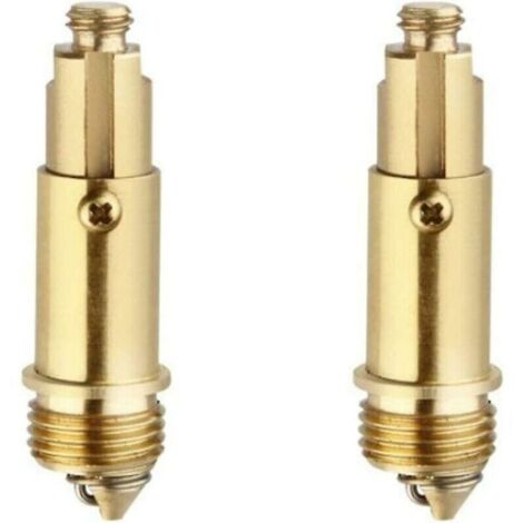 Lot de 3 boulons de vidange de rechange, mécanisme à ressort facile, bouchons d'évier, bouchons de salle de bain de rechange, compatibles avec la plupart des bouchons de lavabo de baignoire (1/4)