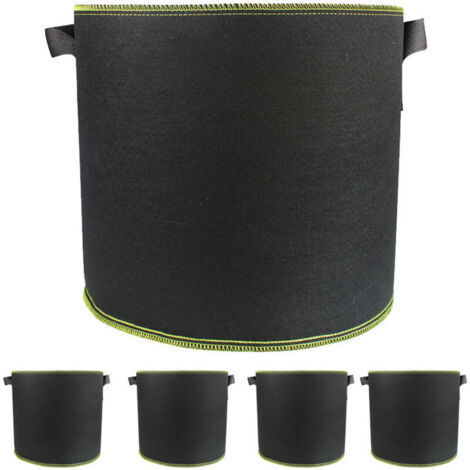 5 Pcs Sac à Plantes Non Tissé 5 Gallons Sac Plantation Pomme de Terre Légumes (1/4)