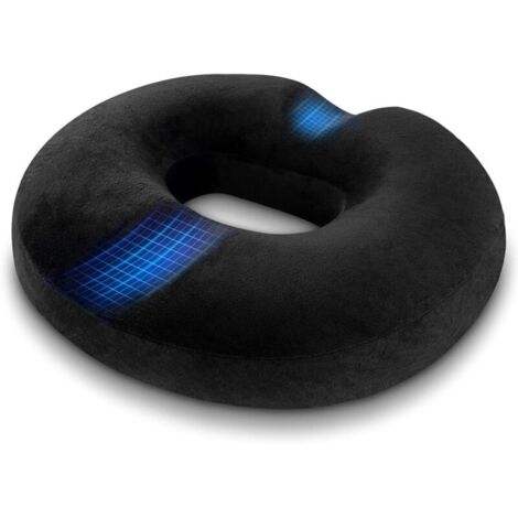 Coussin de Siège en Mousse à Mémoire, Coussin Orthopédique pour Coccyx, Coussin Chaise de Bureau, pour Grossesse, Coccyx, plaies de lit, Dos (1/4)