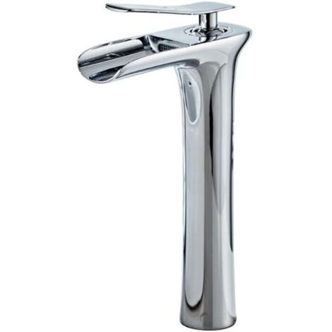 Robinet de salle de bain en laiton vintage, mitigeur monocommande, robinet de lavabo vintage, luminaire de salle de bain en laiton de haute qualité, argent (1/4)