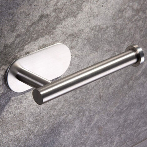 Argenté, Porte Papier Toilette, Support Premium sans Perçage, Porte Rouleau Papier Toilette Mural en Acier Inoxydable pour Cuisine et Salle de Bain (1/4)