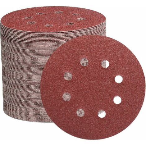 105pcs Disque de Ponçage, Disques a Poncer 125mm pour Ponceuse Excentrique, (Grain Abrasif de 40/60/100/150/240/320/600) (1/4)
