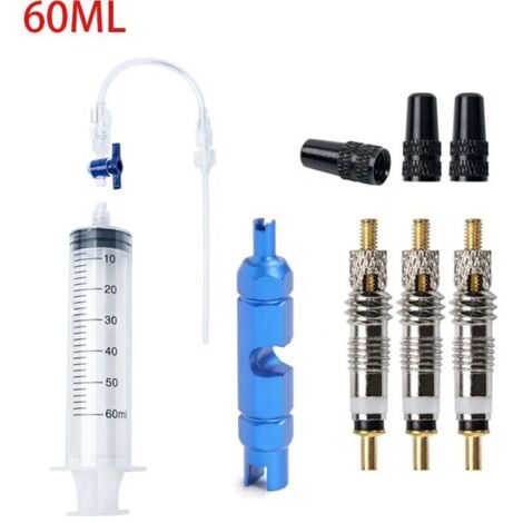 Kit Seringue Pour Pneu Tubeless – Retrait De Noyau De Valve Inclus