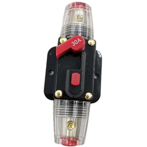 Auto-disjoncteur de réinitialisation (Taille : 30A) de l'inverseur de fusibles pour la voiture Marine système de bateau de protection-12V-24V (1/4)