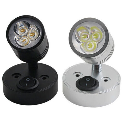 Deux pièces, lampes de lecture d'intérieur, appliques murales LED intérieures pour camping-car, spots pour voiture et yacht avec interrupteurs (1/4)