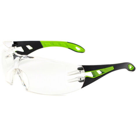 Lunettes 1 pièce noir vert, lunettes de protection, coupe-vent et anti-sable, lunettes, protègent les yeux des dommages (1/4)