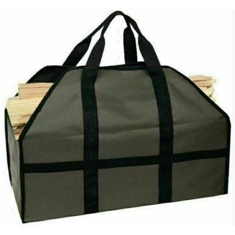 Sac en Feutre 61 x 29 x 45.5 cm avec Poignée pour le Transport de Bois, Jouets, Journaux, Faire du Shopping, etc.(Kaki clai) (1/4)