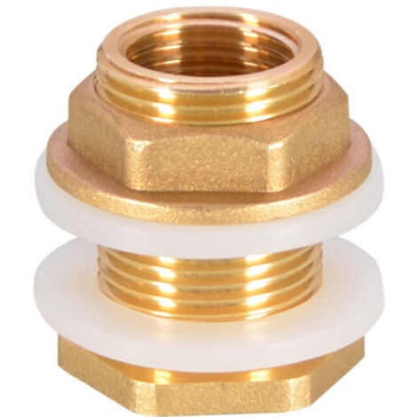 4 Pièces G1/2 Laiton Réservoir d'eau Tuyau d'eau Raccord Adaptateur Robinet Douille de Seau à Pluie Douille de Réservoir en Laiton pour Robinet Seau de Pluie Réservoir d'eau (1/4)