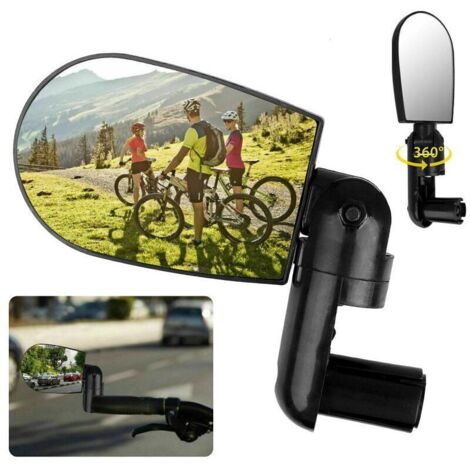 Gogogmee 2 Rétroviseurs Vélo Miroirs Convexes Réglables Universels Guidon Faciles à Installer