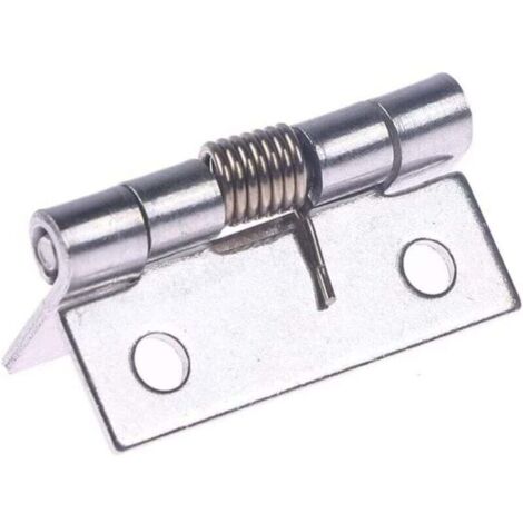 Charnières pour portes d'armoires 1 pièces 2 pouces de Long en acier inoxydable charnière à fermeture automatique coin ressort tirer porte charnière meubles armoire réparation matériel fournitures (1/4)