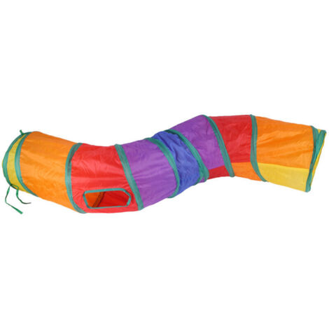 Tunnel pour Chat 2 Voies Pliable - Jouet interactif Pop-up Labyrinthe Maison - Tunnel de Jeu pour Chat Chiot Lapin Petit Animal (1/4)