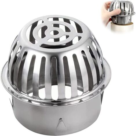 (83mm) Sol Convexe en Acier Inoxydable, 1 Pcs Drain Gouttières Filtrantes, Filtre de Gouttière en Acier Inoxydable pour Les Drains Anti Blocage (1/4)