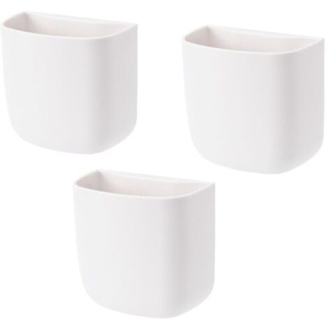 3 Pieces Rangement Telecommande TV, Support de Telecommande Mural, Organisateur, Boîte de Rangement, pour maison, bureau, téléphone portable (1/4)