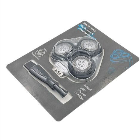 [JAMAIS UTILISÉ]Pour S5000 S5370 S5571 S5420 S5140 S5078 S5077 S5050 S5082 S5380 S5400 Tête de Rasoir Rechange Argent (1/4)