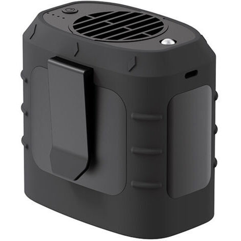 Ventilateur USB à la taille 8000 mAh Ventilateur de taille portable ventilateur de ceinture de ventilateur personnel pour veste de climatisation, camping, pêche, vélo, voyage (noir) (1/4)