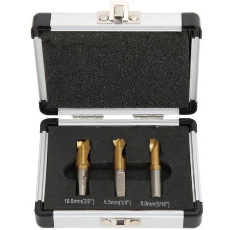 3 pièces HSS CO Cobalt Kit de forets à souder par points accessoires de coupe de soudure 1/4in 5/16in 3/8in (1/4)