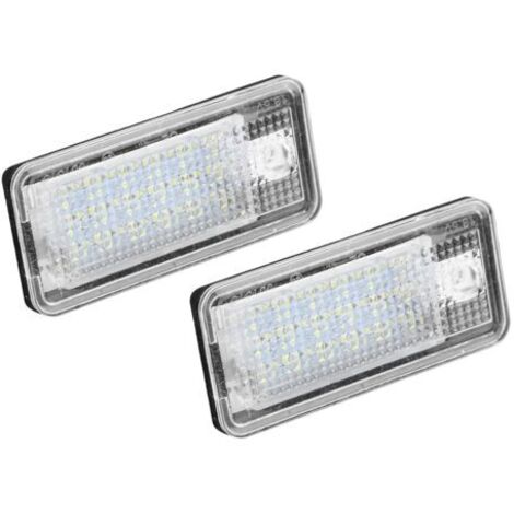 Kit d'ampoule de plaque de voiture avec numéro Led Hop-Lpl0114, 2 pièces, pour Audi A3 S3 A4 S4 B6 B7 A6 C6 S6 (1/4)
