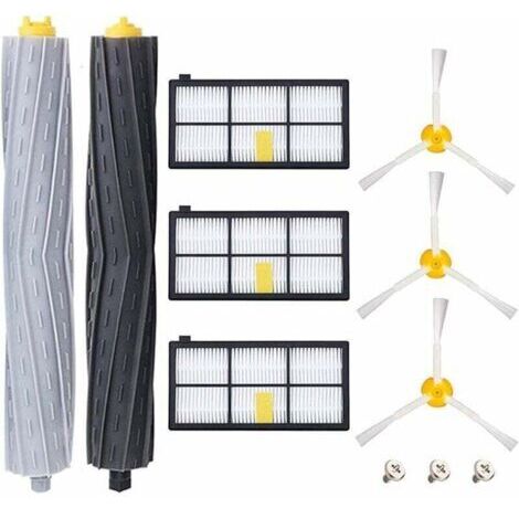 Pièces accessoires pour iRobot Roomba 800 805 860 861 865 866 870 871 876 880 885 886 890 895 896 900 960 966 980, Remplaçant Filtres et Brosses Kit pour Aspirateur Robot - 11in1 (1/4)