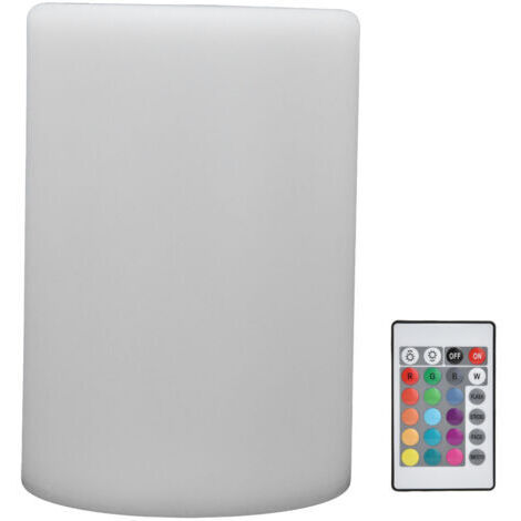 Lampe de nuit LED télécommandée, 16 couleurs, 4 modes RGBW, lampe de bureau cylindrique pour chambre à coucher et chevet