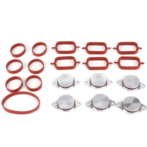 Kit de suppression de réparation de volets Swirl Blanks, Duokon Swirl Flap Blanks , Superbe artisanat Swirl Blanks Flaps Repair Delete Kit avec joints d'admission 11617790198 (1/4)