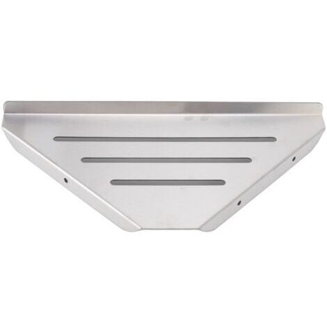 tagère de douche d'angle forme triangulaire poinonnage simple couche stockage efficace Style décontracté porte-shampooing en acier inoxydable
