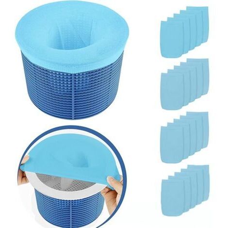 20 Pièces Chaussettes de Skimmer de Piscine Réutilisable et Super Élastique pour Panier de Pompe Piscine Spa (1/5)