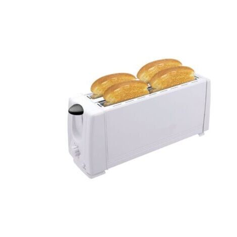 Grille-pain multifonctionnel pour petit-déjeuner Grille-pain Grille-pain 4 morceaux de petit-déjeuner Grille-pain Toast (Blanc) (1/4)
