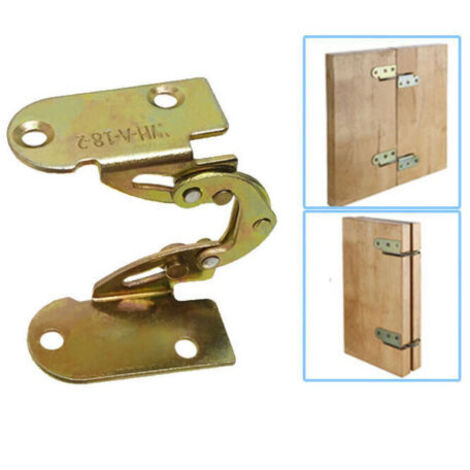 Charnière pliante cachée en fer, pour table à manger, bureau et lit, support, mécanisme combiné de meubles, 2 pièces (1/5)