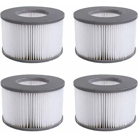 Lot de 4 Cartouches filtrantes de Rechange, pour Les mspa, Les Spa Chauds et Autres piscines gonflables, Convient aux modèles de Filtre à partir de 2020 (1/4)