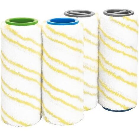 Lot de 4 Rouleaux de Rechange pour Kärcher FC7 FC5 FC3 Nettoyeur de Sol sans FI Accessoire 2.055-006.0 (1/4)