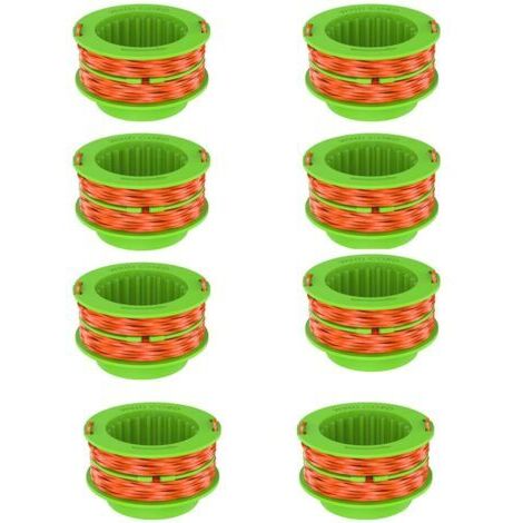 Jeu de cordons de coupe pour tondeuse EGO power + AS1300, bobines de cordon de remplacement pour tondeuse Ego 15 ST1500/ST1500-S 8 pièces (1/4)
