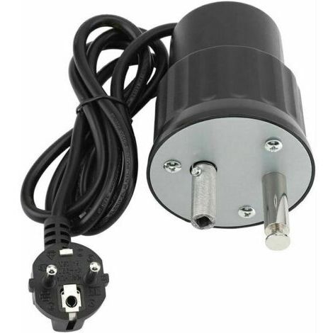Moteur Tourne Broche de Barbecue Moteur Eléctrique Camping en Aluminium Kit Rtissoire Barbecue Charge Nominale 0-24kg,- (1/5)