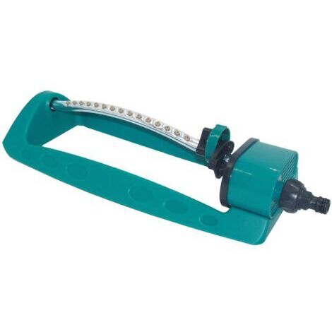 Arroseur de pelouse, arroseur oscillant avec buses en laiton à 15 trous, arroseur d'eau pour couvertures de pelouse jusqu'à 3 600 pieds carrés (1/4)