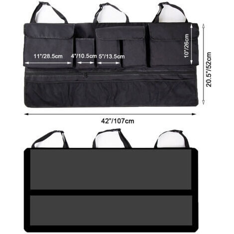 Sac de rangement pour coffre de voiture, sac de rangement bien rangé, économise de l'espace pour les camions SUV (1/5)