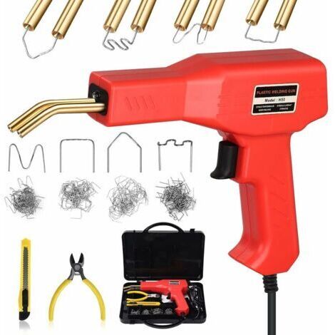50W Soudure Plastique,2 en1 Kit Reparation Plastique soudage plastique Pare-chocs Voiture avec 200pcs agrafes&7 types Bâtons soudage,soudeur plastique pour réparation plastique pare-chocs voiture (1/5)