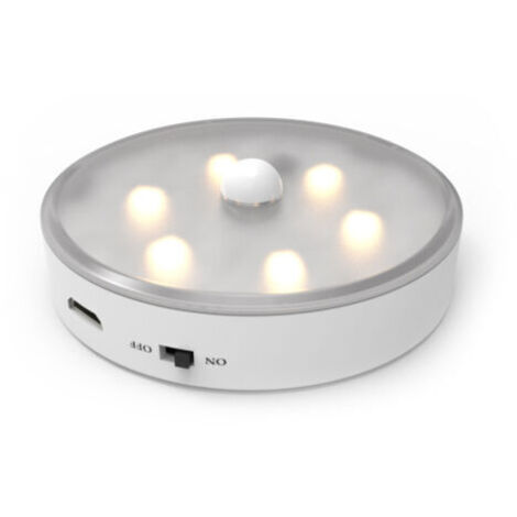 Lot de 3 lampes LED à capteur avec télécommande, adaptées pour escalier, chambre, couloir, placard, éclairage de cuisine-lumière chaude (1/4)