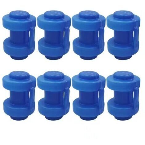 8 Pièces Embouts de Trampoline Ø 25 mm, Piece Detachee Trampoline, pour Tiges De Filet De Trampoline, Bleu (1/5)