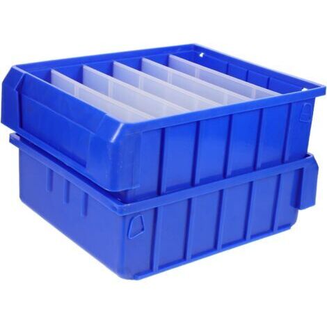 Boite et casier de rangement pour outils Boîte de rangement d'entrepôt de boîte de pièces divisées-30023090MM, bleu (1/5)