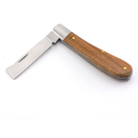 Serpette-Greffoir,Couteau Serpette Jardin,Serpette Pliante Lame Courbe En Acier Inoxydable,Greffoir À Vignes Pliant,Outil De Coupe De Ciseaux D'Arbre De Semis De Taille De Greffage Pliable De Jardin (1/3)