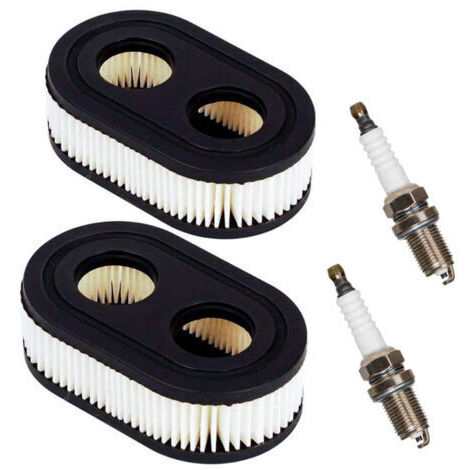 Filtre à huile ou air pour moteur thermiquePièces de moteur Filtre à air de tondeuse à gazon avec 2 bougies d'allumage (1/5)