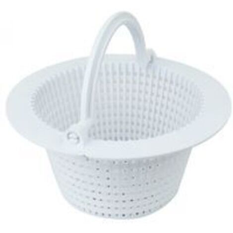 Panier rond pour skimmer de piscine hors sol - Diam 16 cm - Blanc (1/2)