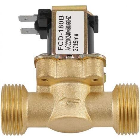 [JAMAIS UTILISÉ]Electrovanne bidirectionnelle G3/4 N/C Tension 220-240V Laiton résistant à l'humidité Plage de pression 0,02-0,8 MPa - FCD-180B (1/5)