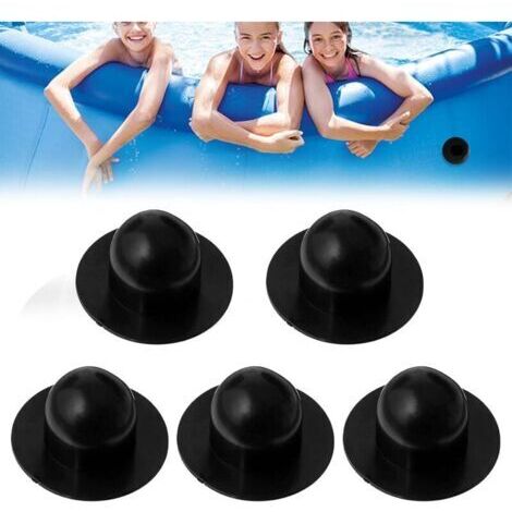 [JAMAIS UTILISÉ]Swimming Pool Plug, Swimming Pool Strainer Hole Plug, Wall Socket, Replacement Connector, Ground Pool Filter Pump, Strainer Plug for Swimming Pool Parts (5 Pack) (1/4)