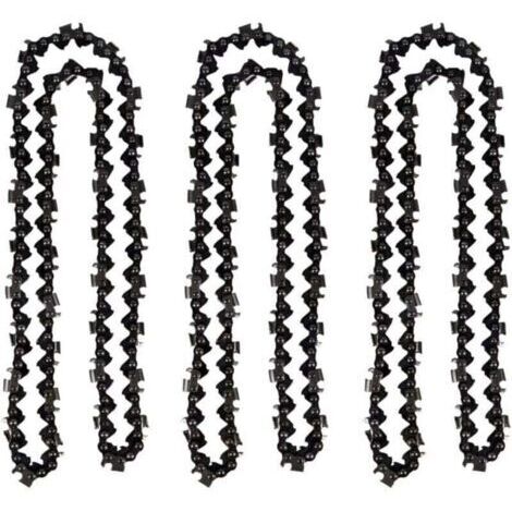 [JAMAIS UTILISÉ]Lot de 3 Chaîne de tronçonneuse de 50 cm 0.325\" 1,5 mm 76 maillons d\'entraînement - compatible avec Timberpro 62CC, Hyundai et autres (1/4)