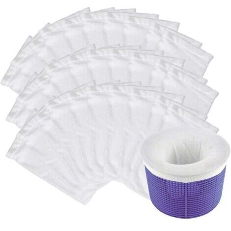 [JAMAIS UTILISÉ]Chaussettes d'écumoire, sac filtrant réutilisable pour piscine, pour panier d'écumoire, aspirateur, filtre de pompe, piscine, spa (1/4)
