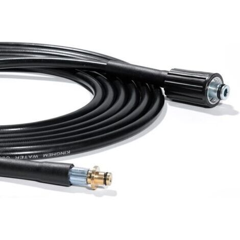 [JAMAIS UTILISÉ]Tuyau de rechange 6 m pour nettoyeurs haute pression Kärcher série K Kärcher K2, K3, K4, K5, K7, ancien modèle Click 14 mm x M22 femelle - Raccord rapide pour rallonge de nettoyage à l (1/4)