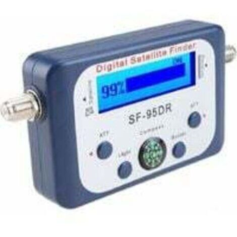 [JAMAIS UTILISÉ]Pointeur Satellite Numérique/Satfinder Parabole Détecteur Localisateur de Signal avec Boussole Buzzer Noir (1/4)