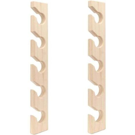 [JAMAIS UTILISÉ]Lot de 2 Support pour Casquette de Baseball en Bois Organisateur de Casquettes de Baseball, support de rangement pour casquettes de baseball，Support mural pour placard (1/4)