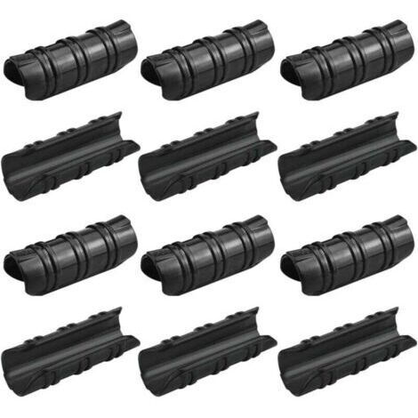 [JAMAIS UTILISÉ]Lot de 12 clips de serre de jardin 25 mm Résistants aux hautes températures Fixations durables et faciles à utiliser pour la fixation de bannières de serres, tuyaux et films de jardin  (1/4)